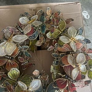 Pier 1 Multicolor Butterfly Wreath